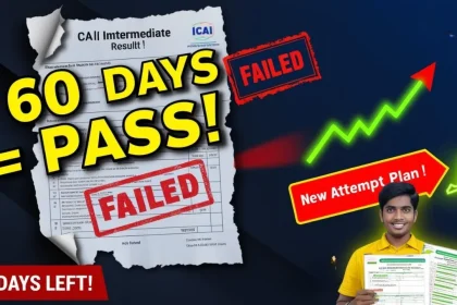 CA Intermediate January 2025 failed what to do Next