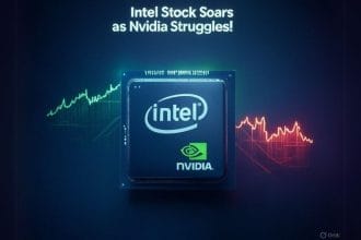 Intel Stock Gains as Nvidia