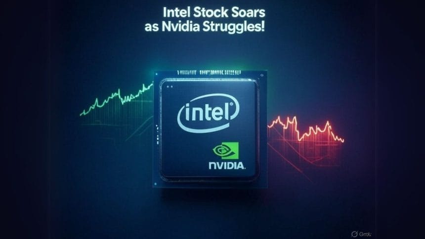 Intel Stock Gains as Nvidia