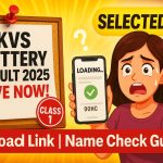 KVS Balvatika Lottery Result 2025-26