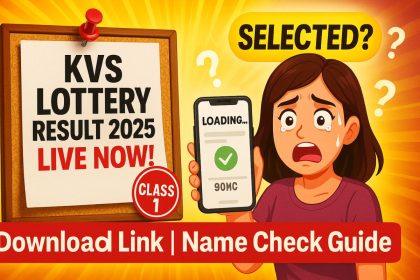 KVS Balvatika Lottery Result 2025-26
