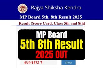 MP Board 5th 8th Result 2025 OUT