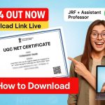 UGC NET E Certificate 2024 Download Link Live