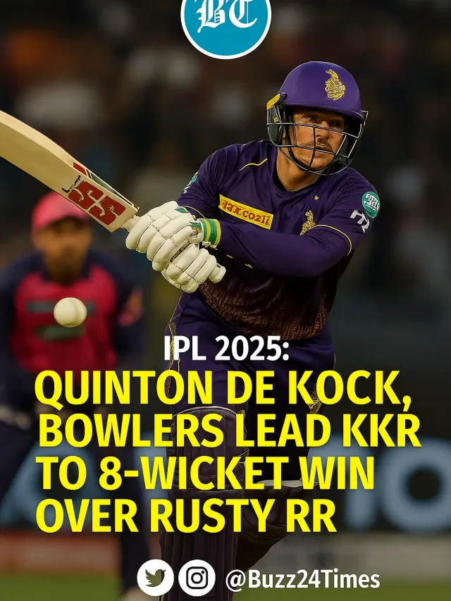IPL 2025: Quinton de Kock, Bowlers Lead KKR To 8-Wicket Win Over Rusty RR