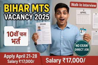 Bihar MTS Vacancy 2025