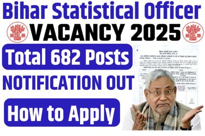 Bihar Statistical Officer Vacancy 2025