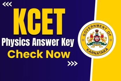 KCET Physics Anser Key 2025
