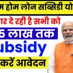 PM Home Loan Subsidy Yojana 2025