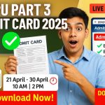 PPU Part 3 Admit Card 2025