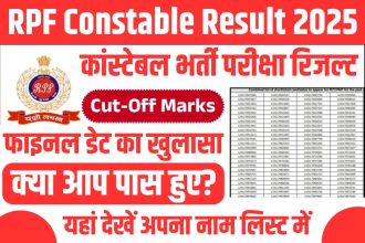 RPF Constable Result 2025
