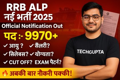 RRB ALP New 9970 Vacancy 2025 Notification And Apply