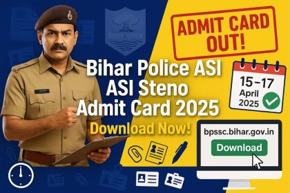 Bihar Police ASI Steno Admit Card 2025