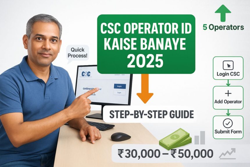 CSC Operator ID Kaise Banaye 2025