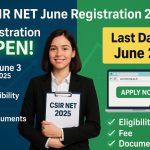 CSIR NET June Registration 2025