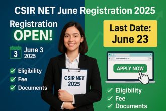 CSIR NET June Registration 2025
