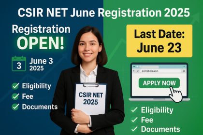 CSIR NET June Registration 2025