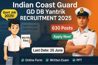 Indian Coast Guard GD DB Yantrik Recruitment 2025