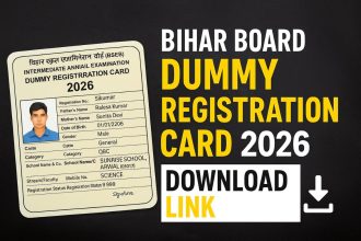 Bihar Board 12th Dummy Registration Card 2026