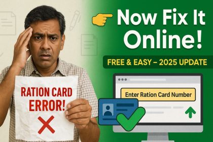 Bihar Ration Card Correction Online 2025