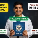 DRDO Internship Program 2025