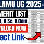 LNMU UG 1st Merit List 2025-29