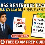 NVS Class 9 Entrance Exam Syllabus 2025