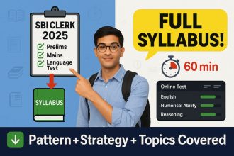 SBI Junior Associate Syllabus 2025