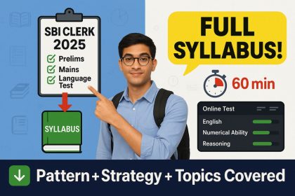 SBI Junior Associate Syllabus 2025